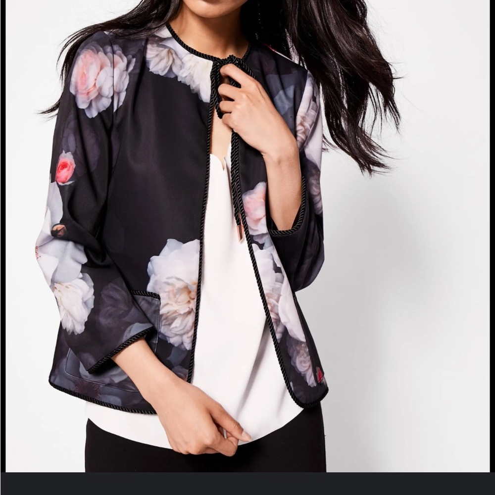 Ted Baker: Chelsea Cord Trim Jacket - Size 2 NWT